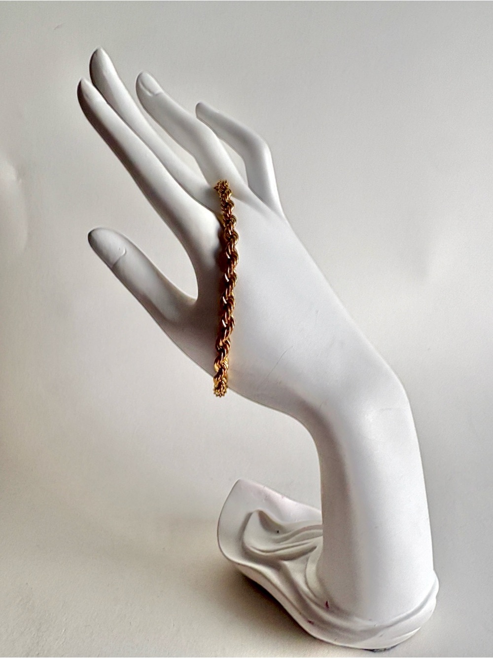 14K Gold Plated Rope Chain Bracelet Twisted Classic Women Jewelry